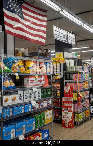 2022, D'Agostino Grocery Store a New York City, Stati Uniti Foto Stock