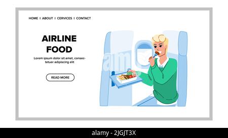 vettore alimentare di aeroplano Illustrazione Vettoriale