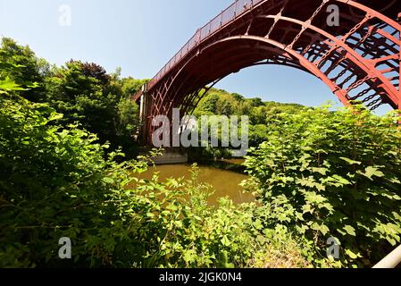 Shropshire Iron Bridge, Telford Shropshire, Foto Stock
