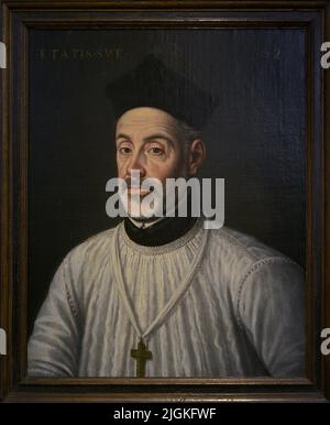 Diego de Covarrubias y Leyva (1512-1577). Giurista, professore ed ecclesiastico spagnolo. Ritratto di Alonso Sánchez Coello (1531-155). Olio su tela, 1574. Museo El Greco. Toledo, Spagna. Foto Stock