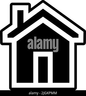icona home . Illustrazione Vettoriale