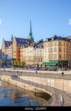 Stoccolma, Svezia - 21 maggio 2015: Edifici storici a Gamla Stan - la città vecchia di Stoccolma Foto Stock