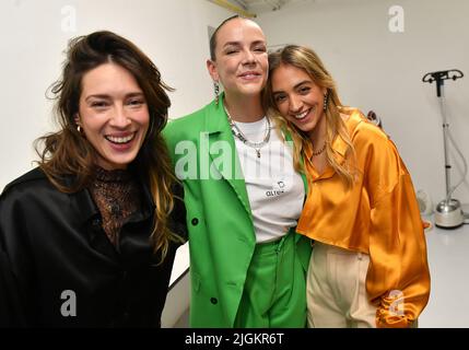 Pauline Ducruet - Backstage du défilé Alter Femme Automne/Hiver 2022/2023 lors de la Fashion Week de Paris, France, le 1er Mars 2022 Foto Stock