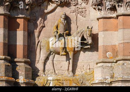 Sir Tatton Sykes Monument, costruito nel 1865 a Sledmere nell'East Ridings of Yorkshire Foto Stock