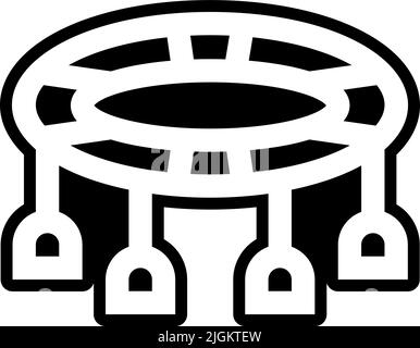 icona trampolino . Illustrazione Vettoriale