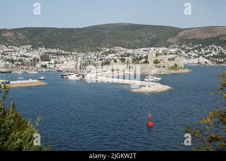 Castello di Bodrum nella città di Bodrum, Mugla, Turchia Foto Stock