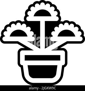 icona pianta carnivora . Illustrazione Vettoriale