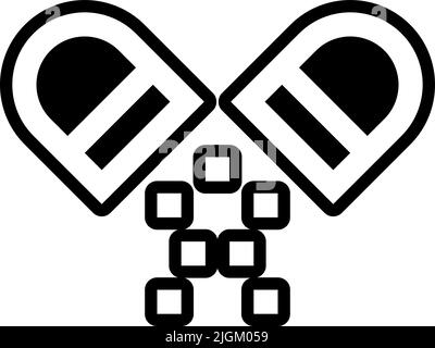 icona tossica . Illustrazione Vettoriale