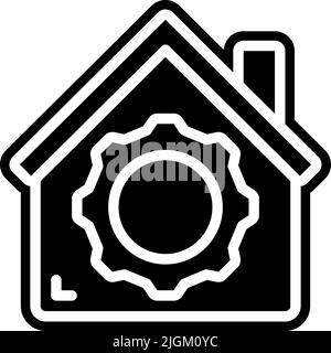 icona home . Illustrazione Vettoriale