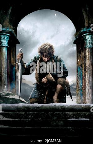 MARTIN FREEMAN, THE HOBBIT: LA BATTAGLIA DEI CINQUE ESERCITI, 2014 Foto Stock