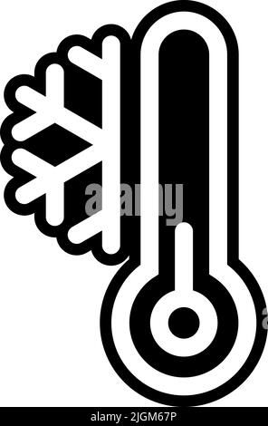 icona a freddo . Illustrazione Vettoriale