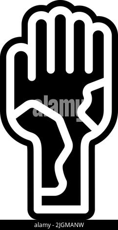 Allergie eczema icona . Illustrazione Vettoriale