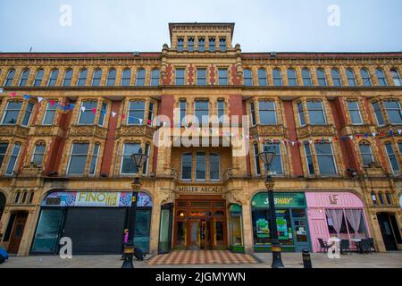 Centro commerciale Miller Arcade al 1899 Church Street nel centro storico di Preston, Lancashire, Regno Unito. Foto Stock