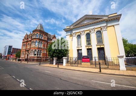 University Hall at Nottingham Trent University (NTU) City Campus, Shakespeare Street, Nottinghamshire Inghilterra UK Foto Stock