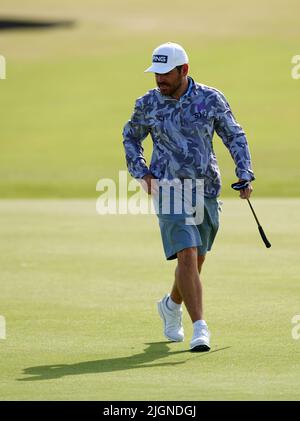 Louis Oosthuizen del Sudafrica durante il giorno di pratica tre dell'Open al campo Vecchio, St Andrews. Data foto: Martedì 12 luglio 2022. Foto Stock