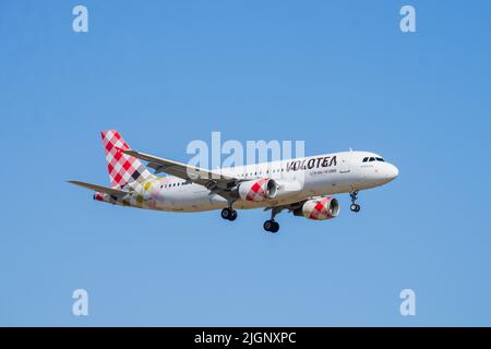 El Prat, Spagna, 8, luglio 2022. Pianerottolo. Credit: JG/Alamy Live News Foto Stock