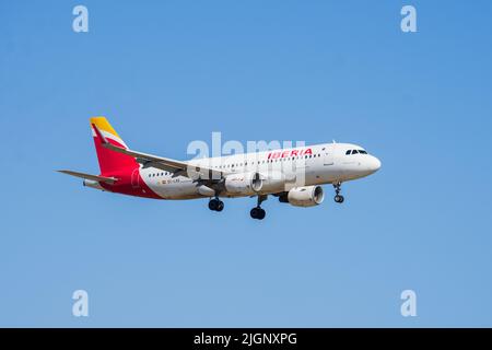 El Prat, Spagna, 8, luglio 2022. Pianerottolo. Credit: JG/Alamy Live News Foto Stock