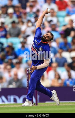 Londra, Regno Unito. 12th luglio 2022. Mohamed Shami consegna la palla a Londra, Regno Unito il 7/12/2022. (Foto di Mark Cosgrove/News Images/Sipa USA) Credit: Sipa USA/Alamy Live News Foto Stock