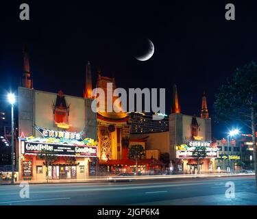 1990 GRAUMANN storica del teatro cinese (©MAYER & HOLLER 1927) WALK OF FAME DI HOLLYWOOD BOULEVARD LOS ANGELES CALIFORNIA USA Foto Stock