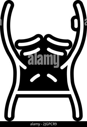 Malattie anoressia icona . Illustrazione Vettoriale