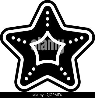 Icona delle stelle marine estive . Illustrazione Vettoriale