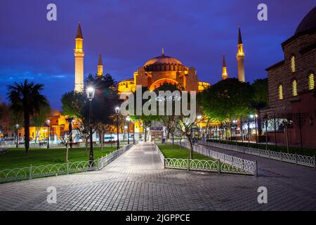 Grande moschea di Hagia Sophia, Istanbul, Turchia, Asia occidentale Foto Stock