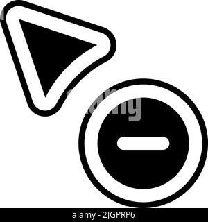 Icona di rimozione dell'interfaccia utente . Illustrazione Vettoriale