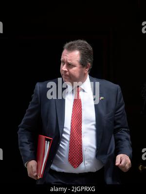 Downing Street, Londra, Regno Unito. 12 luglio 2022. Mark Spencer MP, Lord President del Consiglio, leader dei comuni a Downing Street per la riunione settimanale del gabinetto. Credit: Malcolm Park/Alamy Live News Foto Stock