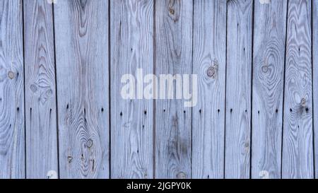 Assi verticali grigi e vecchi in legno con chiodi. Può essere usato per stampare sfondi in vinile stile con struttura in legno. Sfondo in legno vintage. Vista ravvicinata. Foto Stock