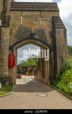 Porta d'ingresso del Castello di Arundel Foto Stock