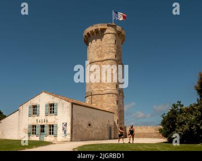 Il de Re, Francia Giugno 2022. Faro di balene sull'isola di Ile de Re in Francia, Phare des Baleines Foto Stock