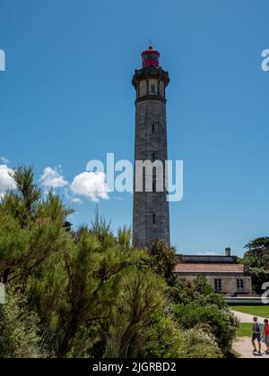 Il de Re, Francia Giugno 2022. Faro di balene sull'isola di Ile de Re in Francia, Phare des Baleines Foto Stock