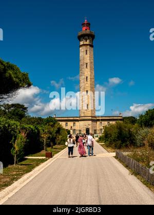 Il de Re, Francia Giugno 2022. Faro di balene sull'isola di Ile de Re in Francia, Phare des Baleines Foto Stock