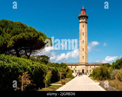 Il de Re, Francia Giugno 2022. Faro di balene sull'isola di Ile de Re in Francia, Phare des Baleines Foto Stock