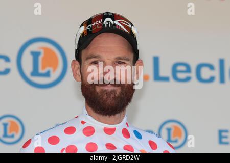 Megeve, Francia; 12th luglio 2022; Tour de France - UCI Cycling Race, tappa 10 da Morzine a Megeve, Francia; Lennard Kamna Bora-Hansgrohe Foto Stock