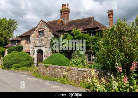 Il villaggio di Amberley, West Sussex - 'il villaggio più bello del Sussex' Foto Stock