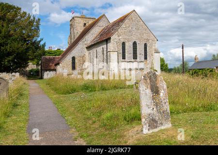 Amberley Chiesa, Arundel, West Sussex Foto Stock