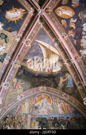 La Cappella Spagnola nei Chiostri della Basilica di Santa Maria Novella a Firenze Foto Stock