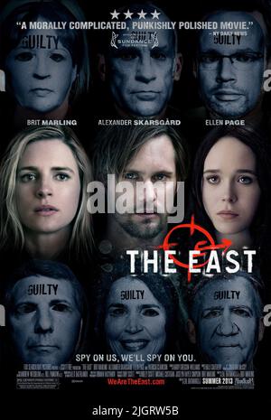 BRIT MARLING, ALEXANDER SKARSGARD, Ellen Page POSTER, EST, 2013 Foto Stock