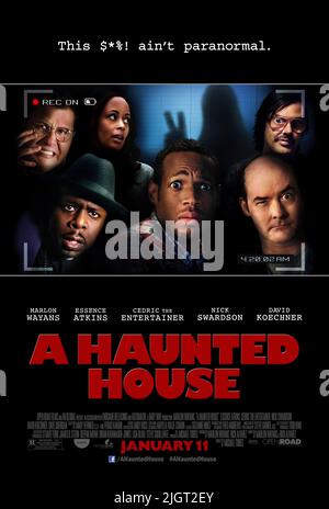 SWARDSON, INTRATTENITORE, ATKINS, WAYANS, POSTER, UNA CASA INFESTATA, 2013 Foto Stock