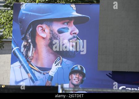 Vista generale intorno al centro di Los Angeles per l'istituzione del Capital One Play Ball Park, martedì 12 luglio 2022, a Los Angeles, California (Jevone Moore/Image o Foto Stock