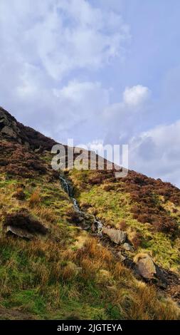 Fotografia di paesaggio della valle di Hope situato nel parco nazionale Peak District - Inghilterra Foto Stock