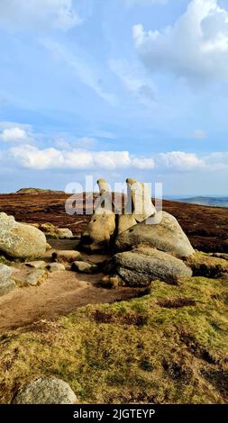 Fotografia di paesaggio della valle di Hope situato nel parco nazionale Peak District - Inghilterra Foto Stock