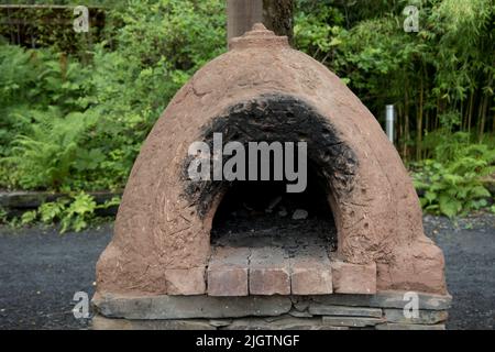 Forno per pizza fatto in casa Foto Stock