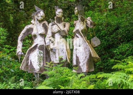 Inghilterra, Devon, Barnstaple, Broomhill Sculpture Park Foto Stock
