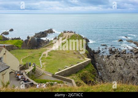 Inghilterra, Devon, Hartland Quay Foto Stock