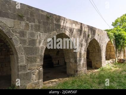 Ali Pacha Joumblatt abbandonò il palazzo, il Governatorato del Monte Libano, Baadarane, Libano Foto Stock