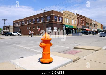 Centro storico di Pontiac, Illinois, Stati Uniti d'America Foto Stock