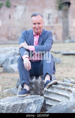 Roma, Italia. 12th luglio 2022. Lo scrittore scozzese Andrew o'Hagan ospite della ventunesima edizione di 'LETTERATURA - Festival Internazionale di Roma' (Foto di Matteo Nardone/Pacific Press/Sipa USA) Credit: Sipa USA/Alamy Live News Foto Stock