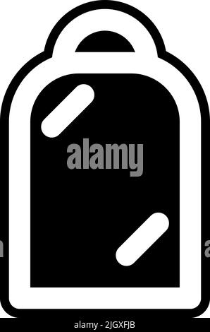 Icona specchio per mobili . Illustrazione Vettoriale